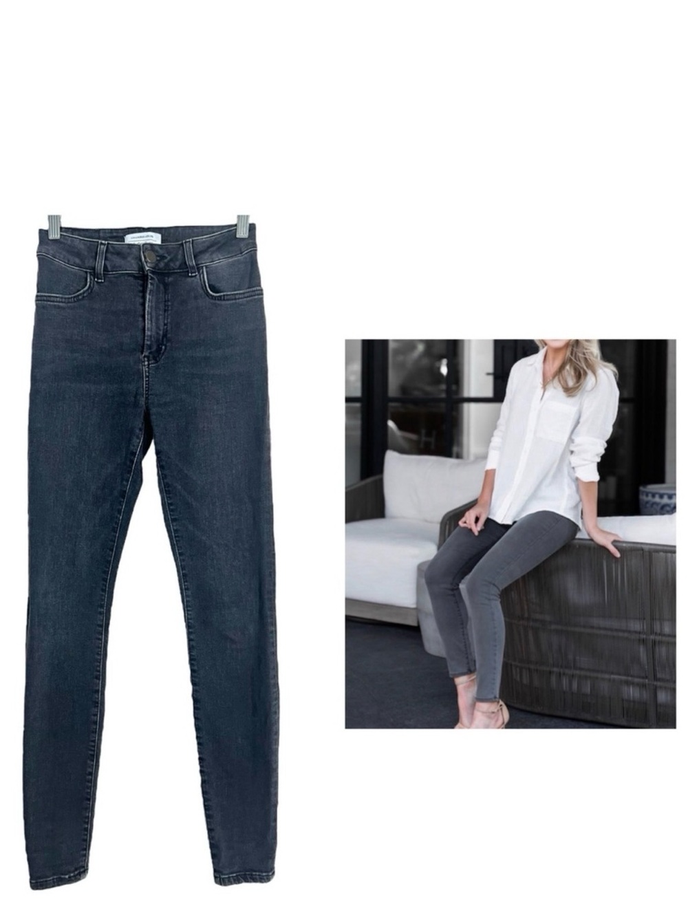 & Other Stories Grey Jeans Size 26